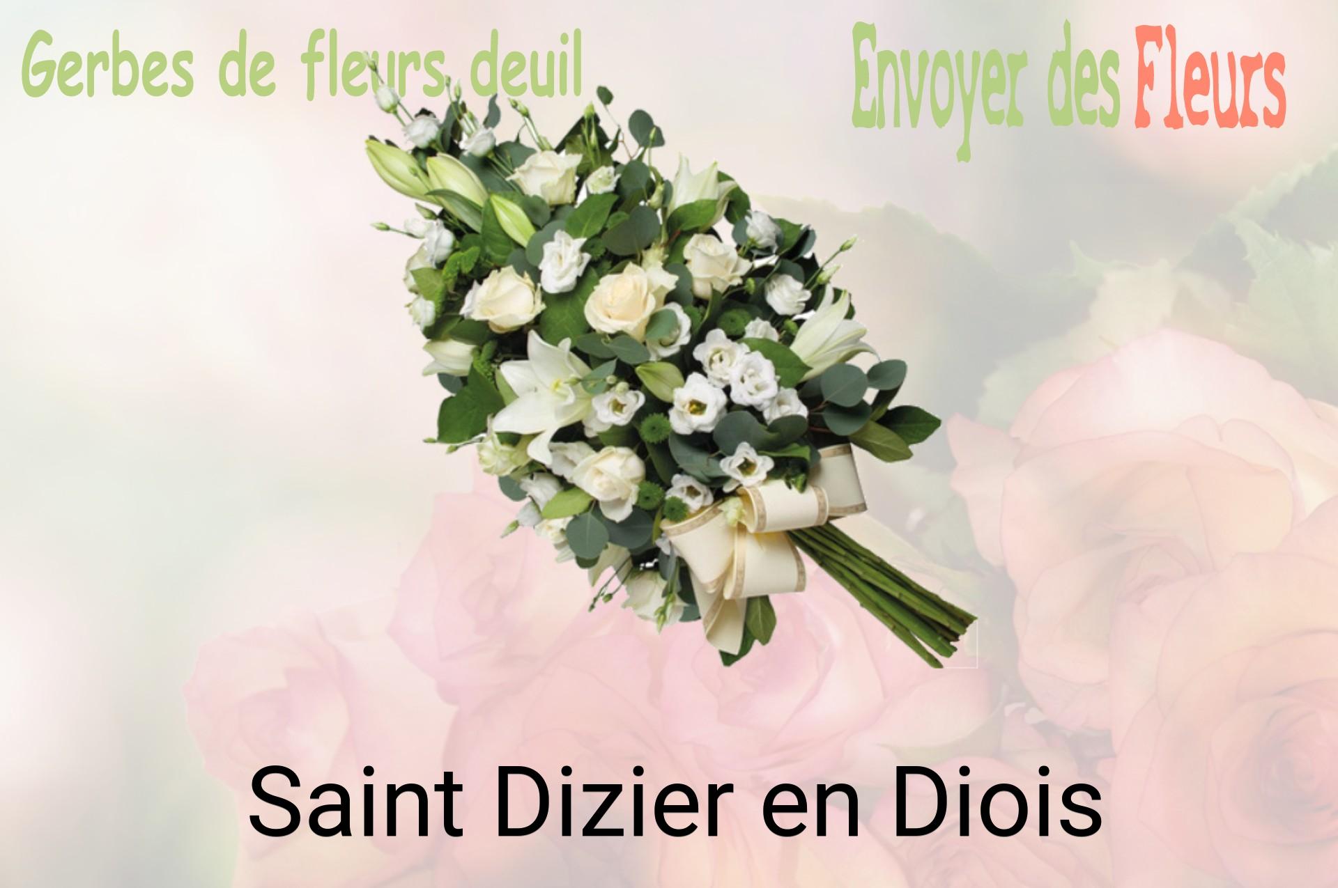 Gerbe de fleurs de deuil livrée à Saint-Dizier-en-Diois